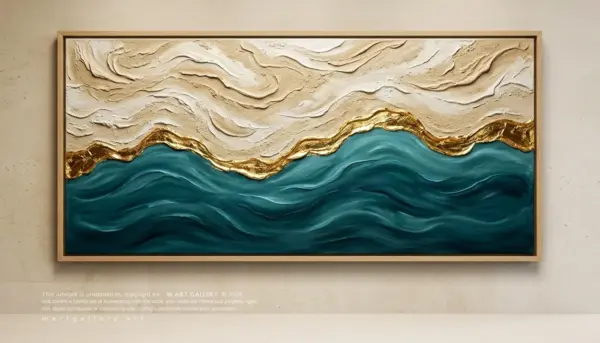 Golden Shore_3D Textured Art_Mart-Gallery_001 Golden Shore