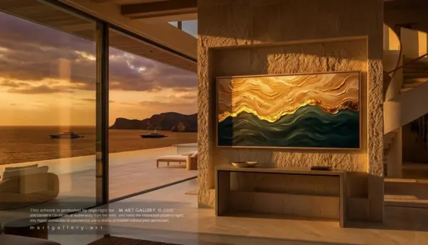 Golden Shore_3D Textured Art_Mart-Gallery_004 Golden Shore